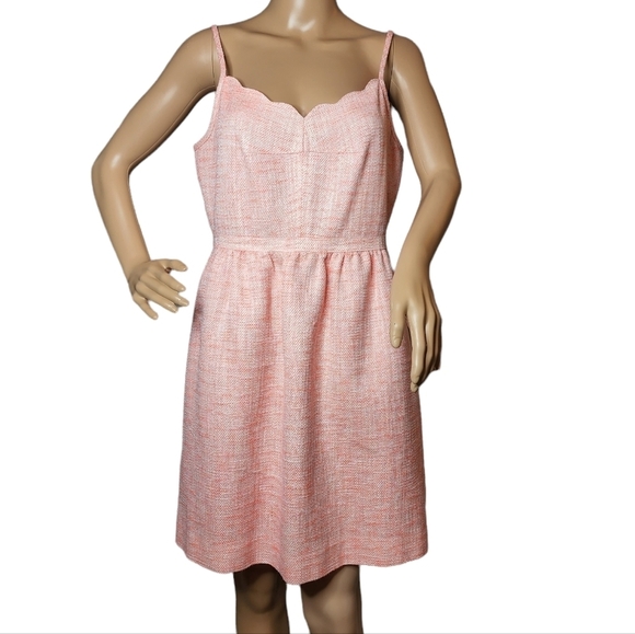 J. CREW coral spaghetti strap dress with pockets. Women's size 10. - Picture 10 of 14